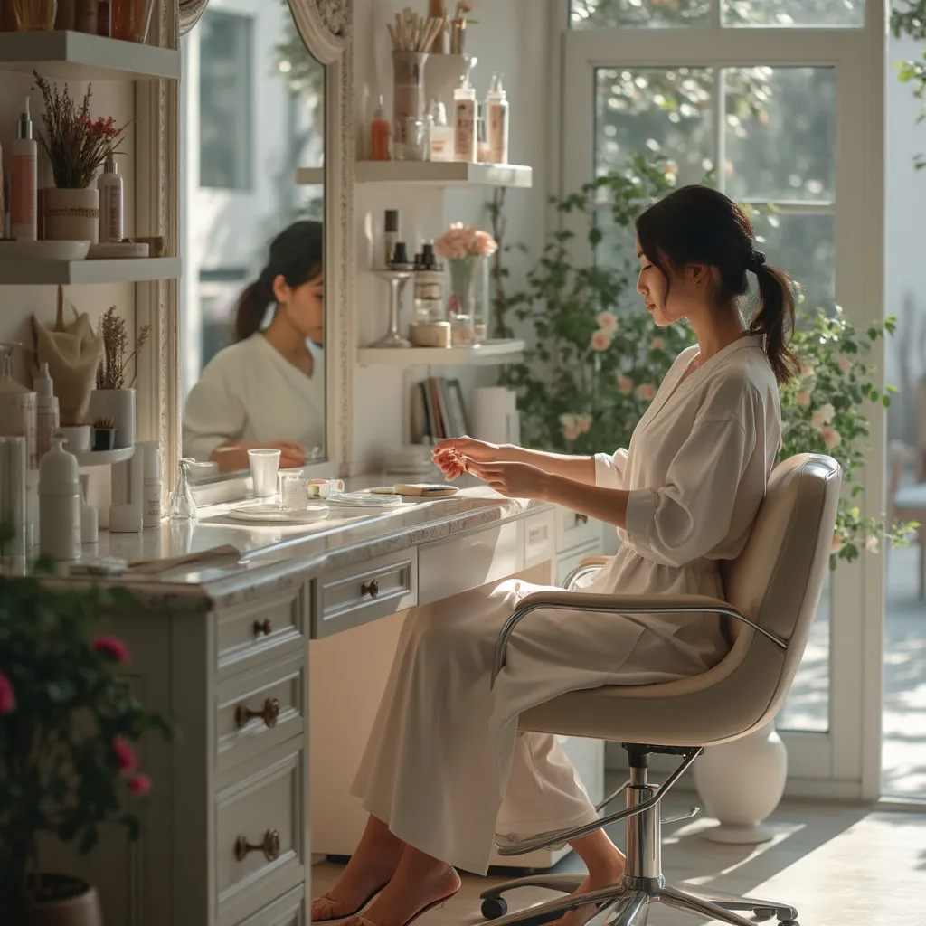 Estilizando cabello en el salón